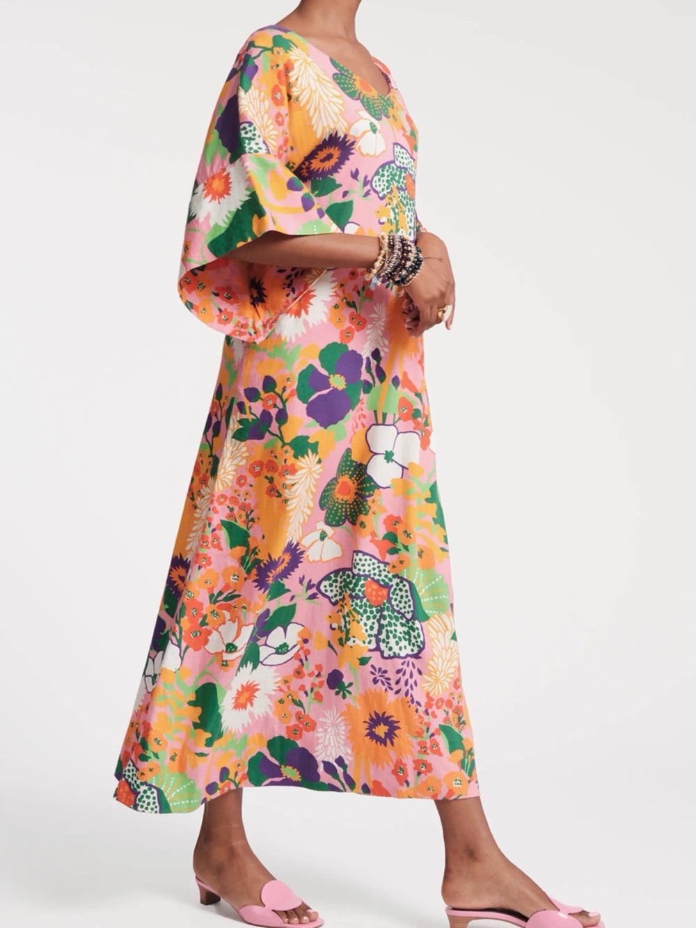 Frances Valentine Fin and Tonic Maxi Dress Botanical Bash Floral Medium